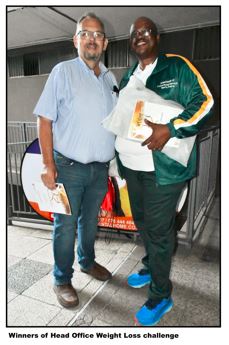 WINNERS OF HEAD OFFICE WEIGHT LOSS CHALLENGE II